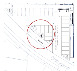 Tekening aanpassing Oranjeplein